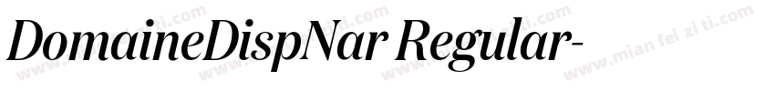 DomaineDispNar Regular字体转换